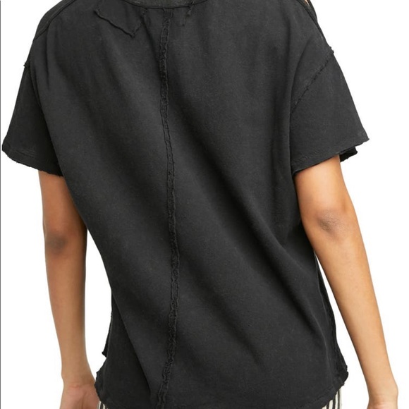 NWOT Free People We The Free Tee | Distressed V-Neck T-Shirt | Small - Picture 5 of 10